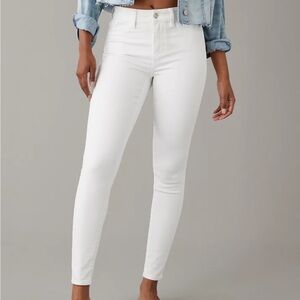 American eagle white skinny jeans size 000